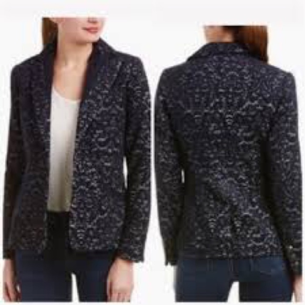 Cabi Wool-Blend Jacquard Jacket Blazer New Sz 12